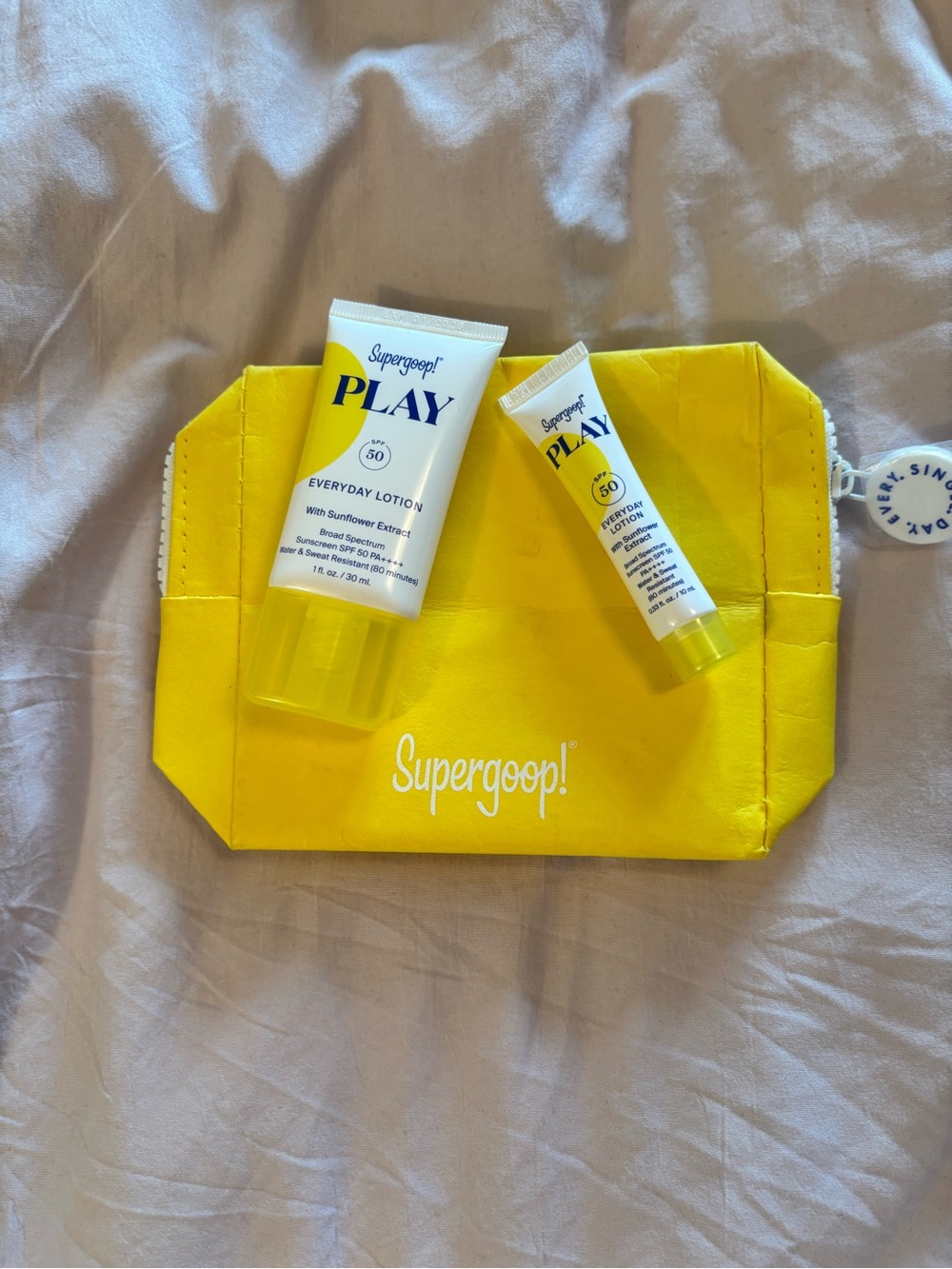 Supergoop! Yellow PLAY SPF 50 Everyday Lotion Duo with Branded Pouch